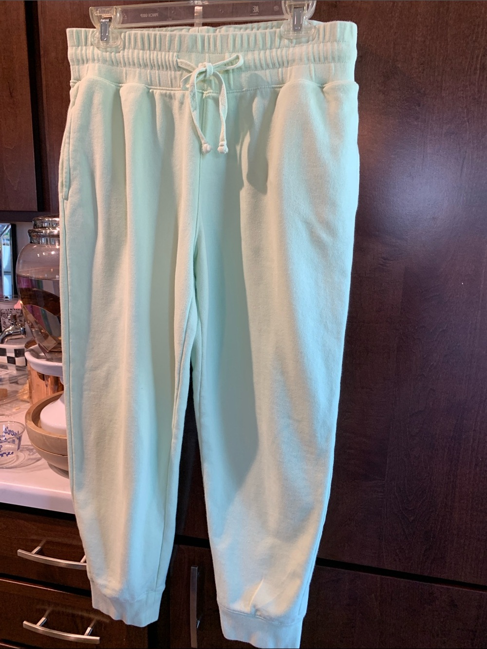 Forever 21 Mint Green Drawstring Jogger Pants Size L